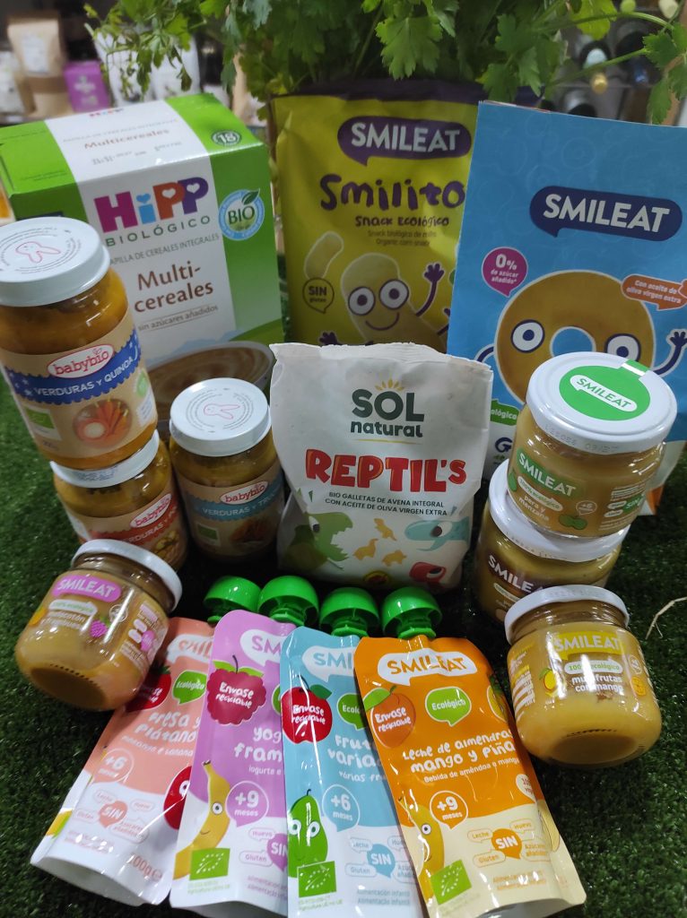 Alimentos ecológicos infantiles