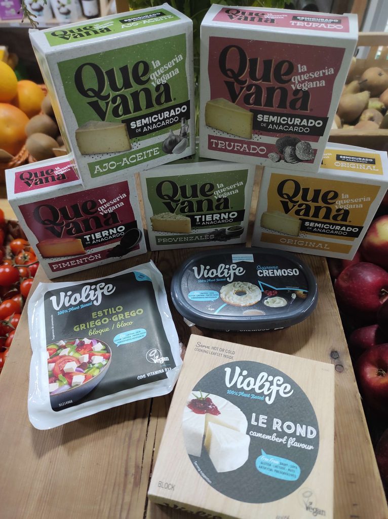 Quesos sin lactosa / veganos